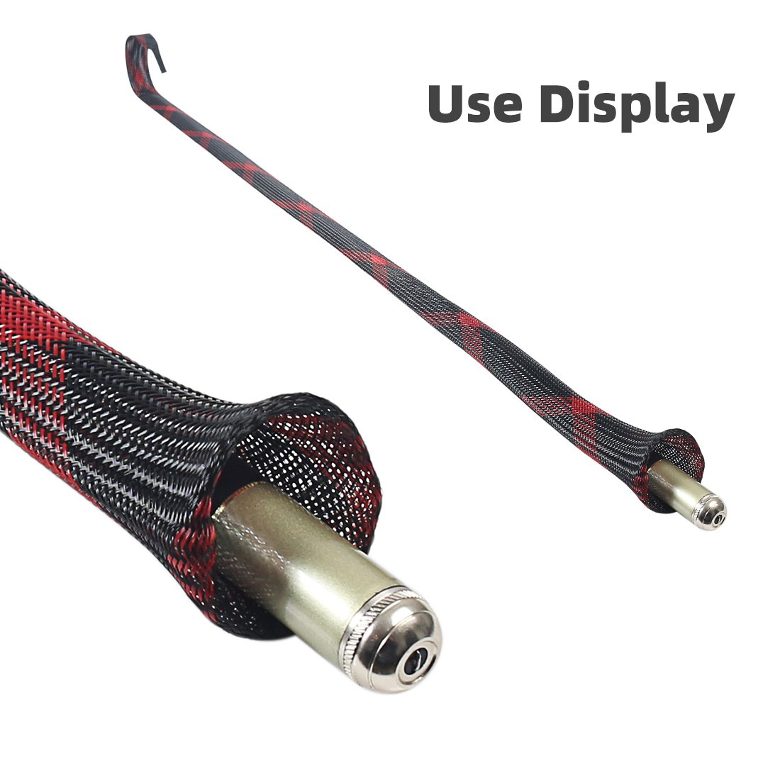 Mesh Tube Retractable Fishing Rod Guard Bag Hand Pole Lure Rod Anti-scratch Bundle Rod Bag Fishing Gear Storage Bag Cover