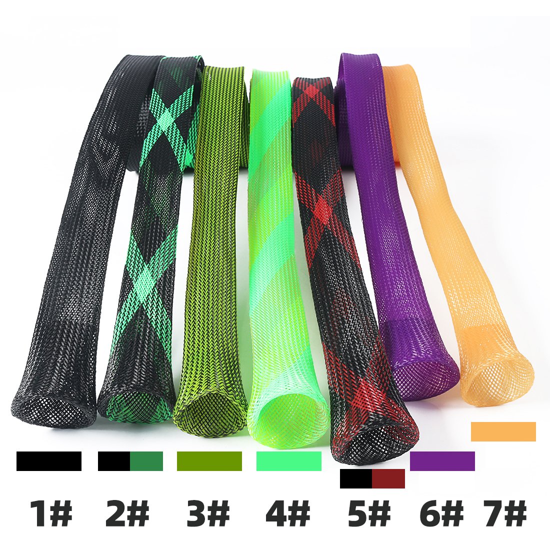 Mesh Tube Retractable Fishing Rod Guard Bag Hand Pole Lure Rod Anti-scratch Bundle Rod Bag Fishing Gear Storage Bag Cover