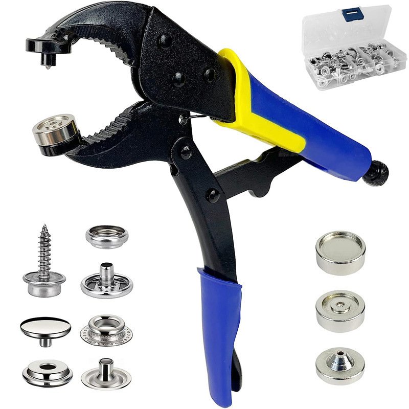 New Heavy Duty Buckle Fastener Pliers Screws Large White Buckle Kit Tool Boat Cover Canvas Adjustable Retainer,Stainless Snaps