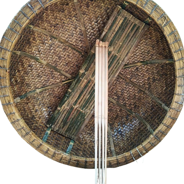 Vietnam Manufacturer's Fast Delivery Coracle Boat Single Lake Fishing Outdoor Rowing Competitive Price Wood Bamboo Entertainment