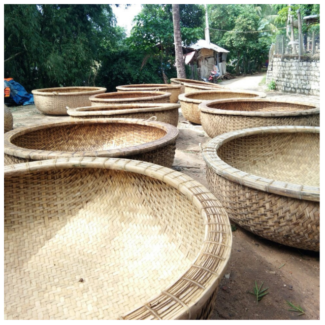Vietnam Manufacturer's Fast Delivery Coracle Boat Single Lake Fishing Outdoor Rowing Competitive Price Wood Bamboo Entertainment