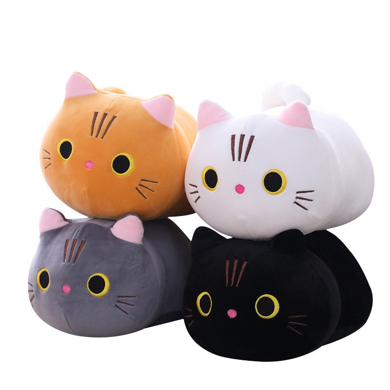 Wholesale Cartoon Plush Pillow Cat Animals Stuffed Soft Toys Comfort Plush Pillow Cat