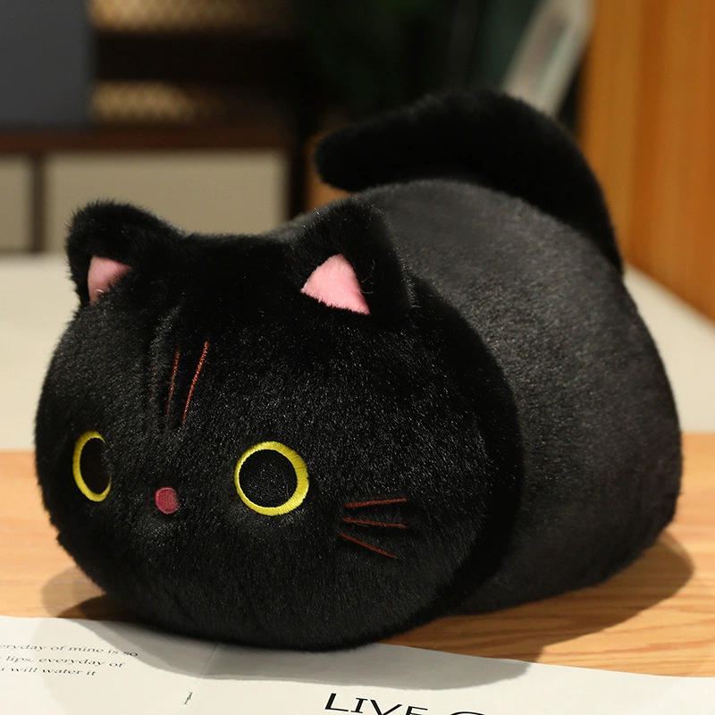 Wholesale Cartoon Plush Pillow Cat Animals Stuffed Soft Toys Comfort Plush Pillow Cat