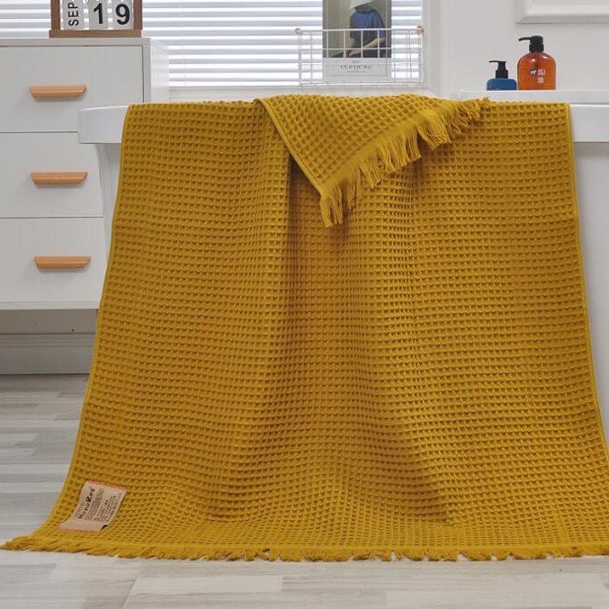 Luxury Custom Beach Towel High Quality Cotton Anti Sand Beach Towel Jacquard Waffle Beach Towel