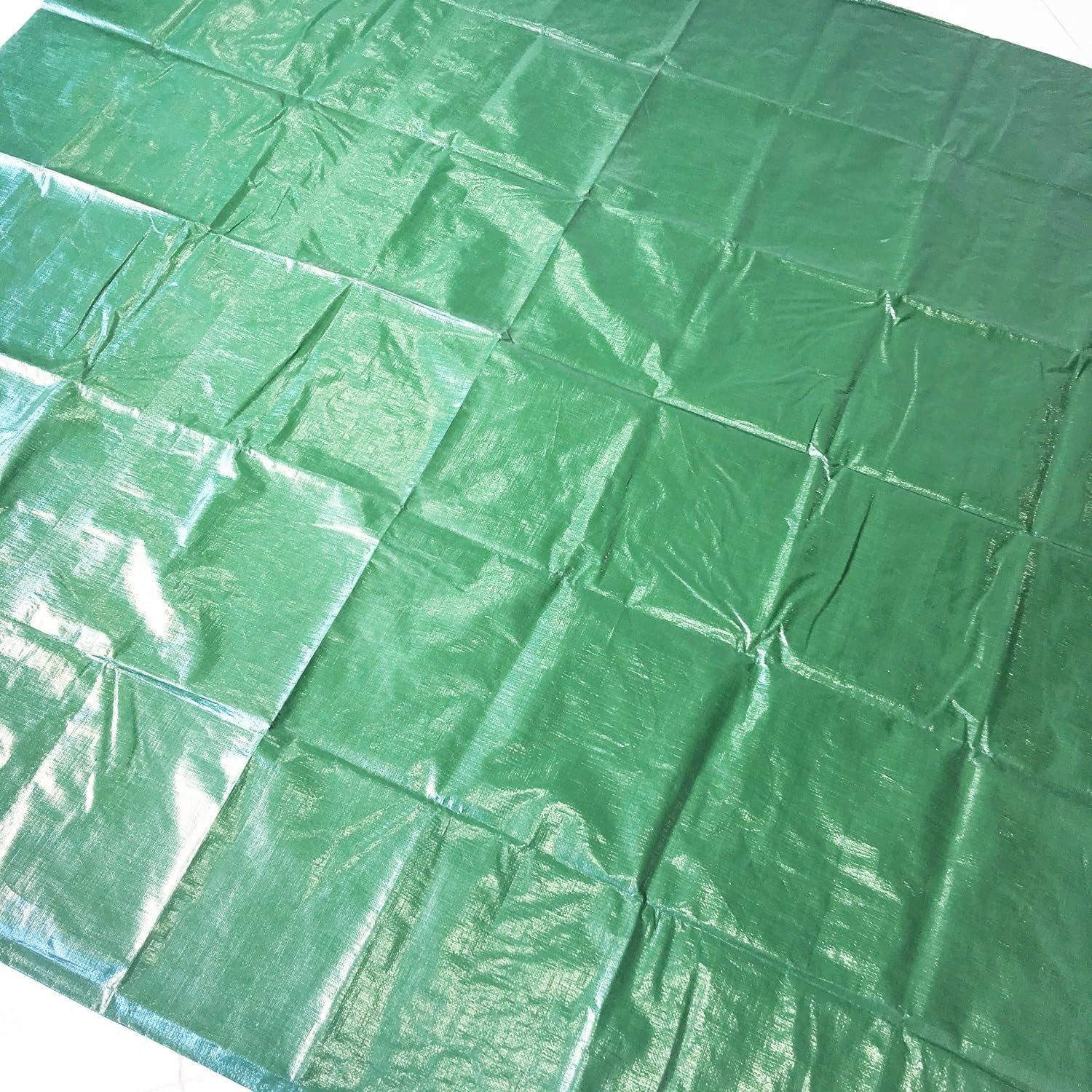 Green PE Tarpaulin Large Waterproof Tarp Thick Poly Tarpaulin for Canopy Tent Boats RV Pool Covers Multipurpose Protective Tarps