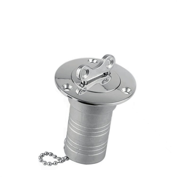 Popular Boat Accessories 316 Stainless Steel Marine Boat Gas Deck Fill With Key Cover Deck Filler for Gas Water Fuel of Boat