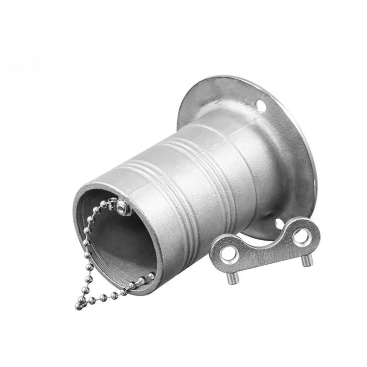 Popular Boat Accessories 316 Stainless Steel Marine Boat Gas Deck Fill With Key Cover Deck Filler for Gas Water Fuel of Boat
