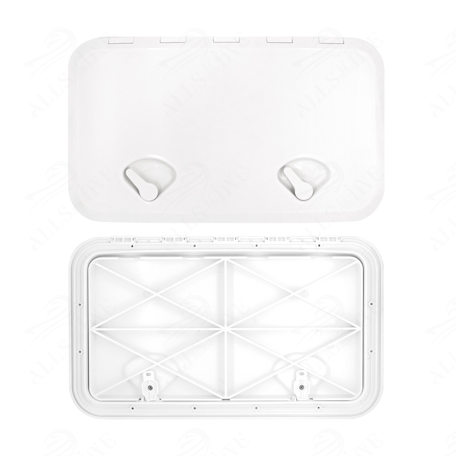 Allshine Marine Boat Parts Hatch Deck Plate Large White Square Hatch Cover for Marine Boat