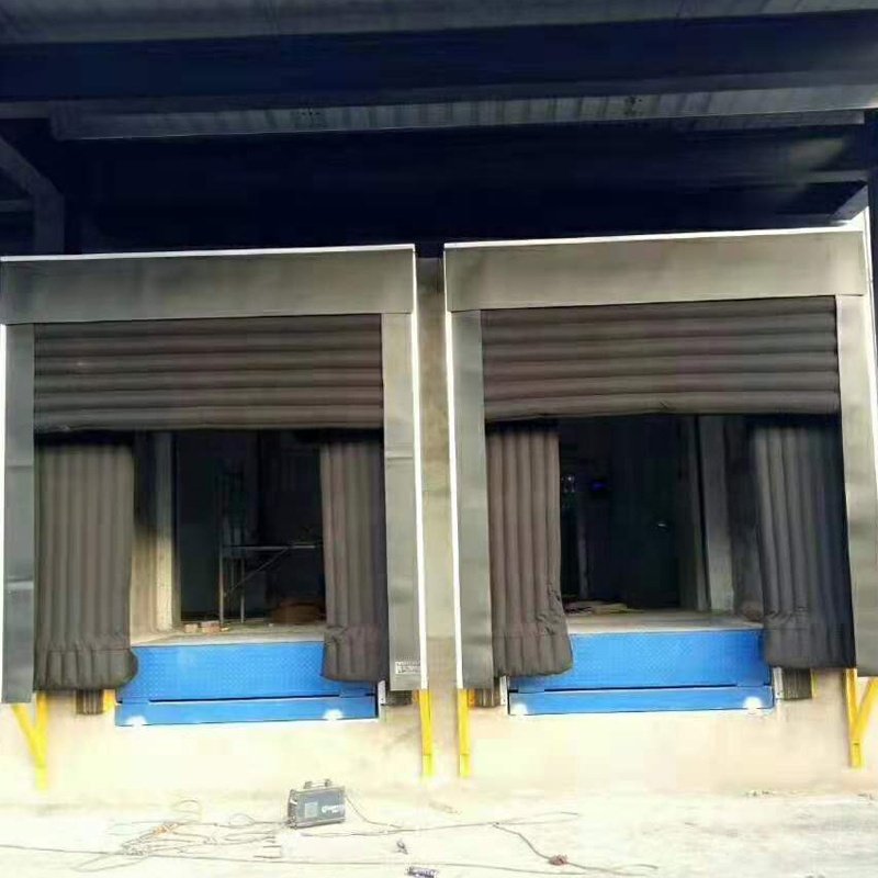 Modern 3400*3400MM PVC Inflatable Dock Seal Automatic Retractable Adjustable Loading Unloading Inflated Dock Shelters