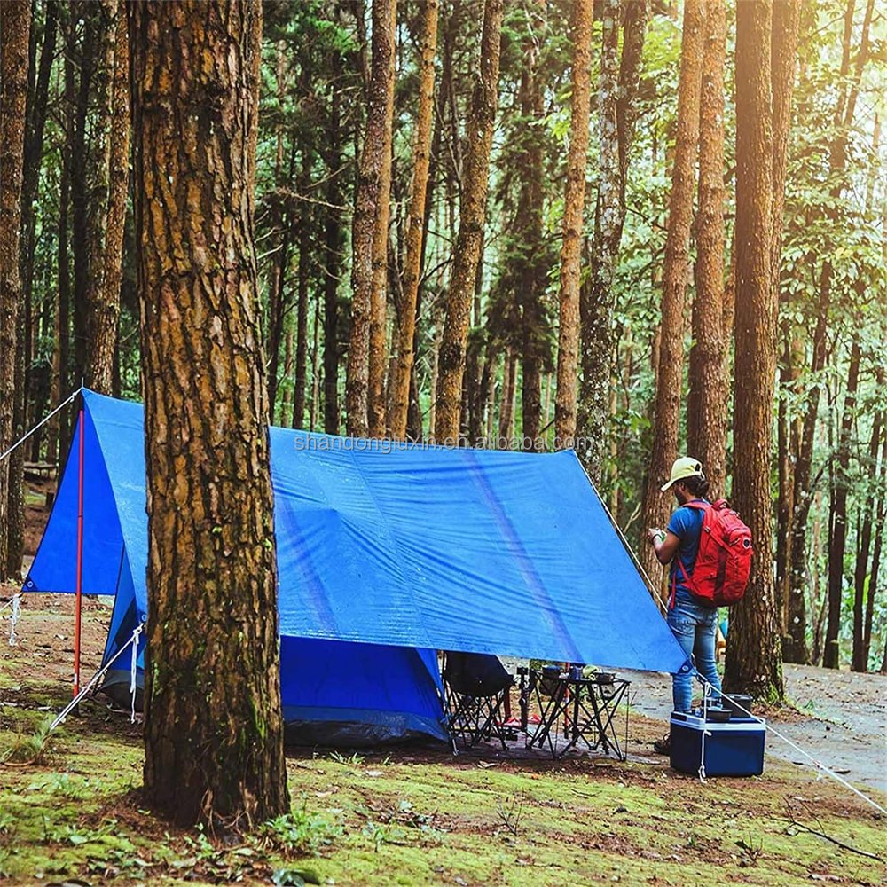Tarpaulin Sheet Cover Green Waterproof Ground Camping Multipurpose Furniture