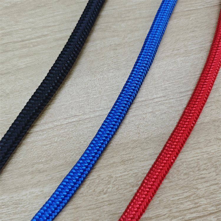 Synthetic Multi Colors 8mm 10mm 12mm UHMWPE Core Polyester Cover Mooring Rope Double Braided UHMWPE Boat Dock Line