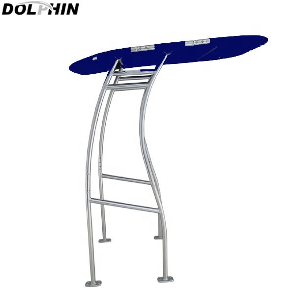 Dolphin Pro Plus Center Console Boat T Top Aluminum Anodized Frame With Black or Navy Blue Canopy 2024 Version