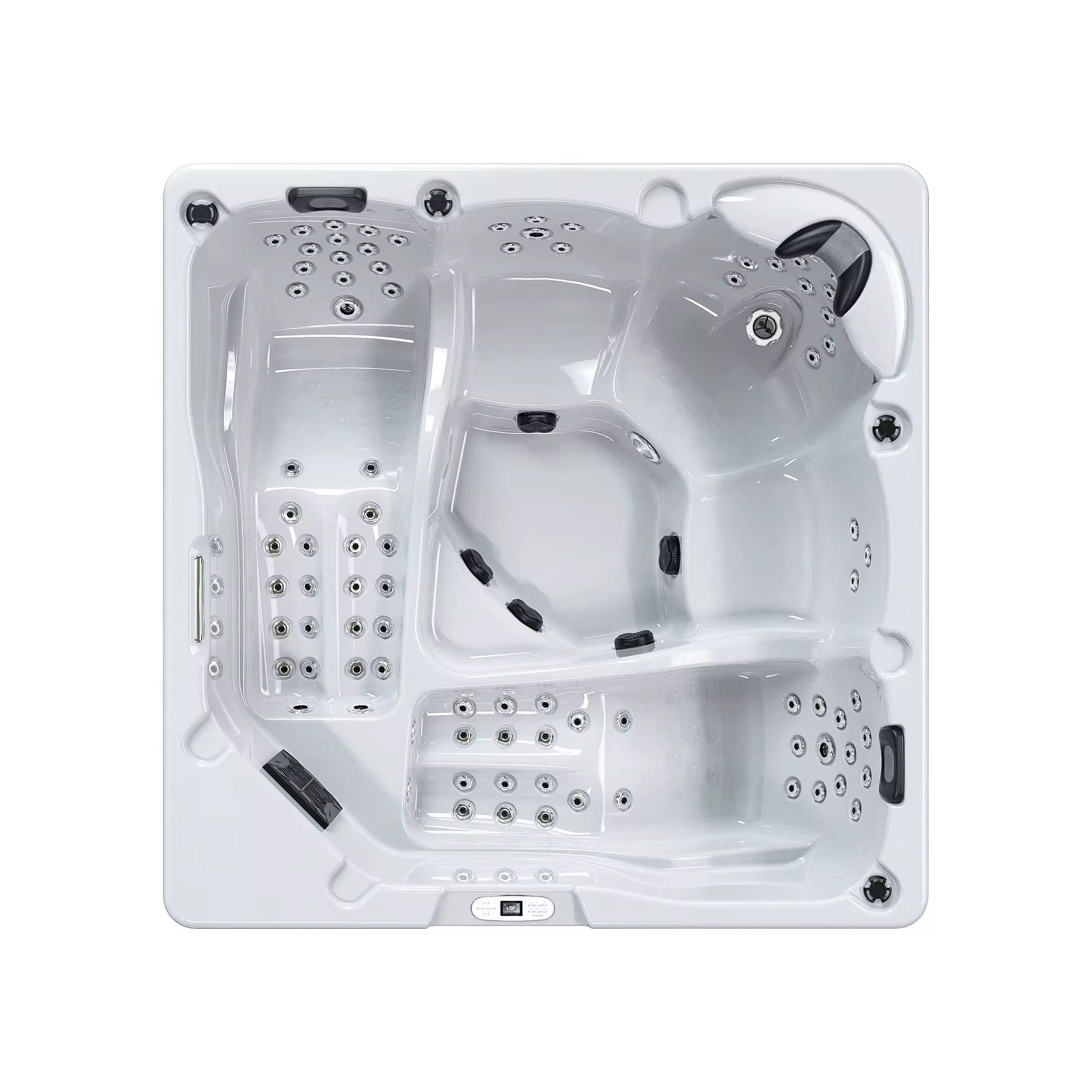 2025 Wholesale Direct Sales Luxury Smart Balboa Massage Hot Tub Outdoor 5 Person Hot Tub with Acrylic Shell for Home Garden Use