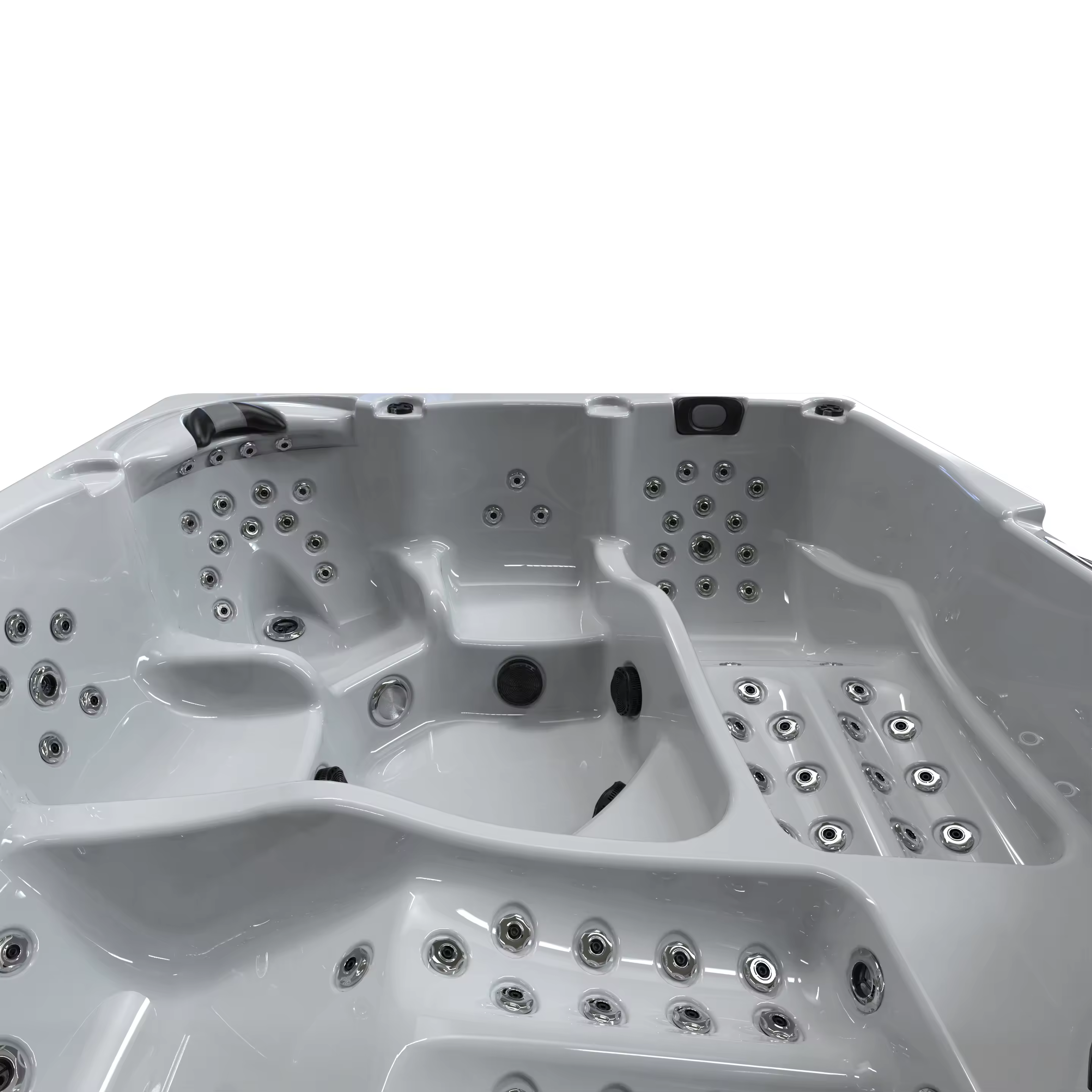 2025 Wholesale Direct Sales Luxury Smart Balboa Massage Hot Tub Outdoor 5 Person Hot Tub with Acrylic Shell for Home Garden Use
