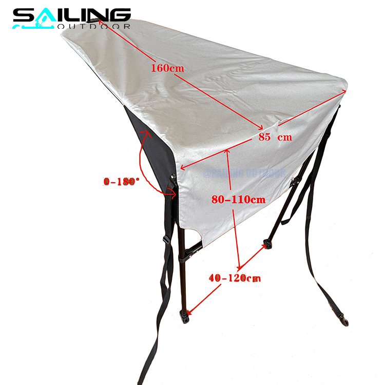Fishing Boat Sun-Shade Cover Waterproof Kayak Awning Sunshade Bimini Top for Boat Canoe Accessories