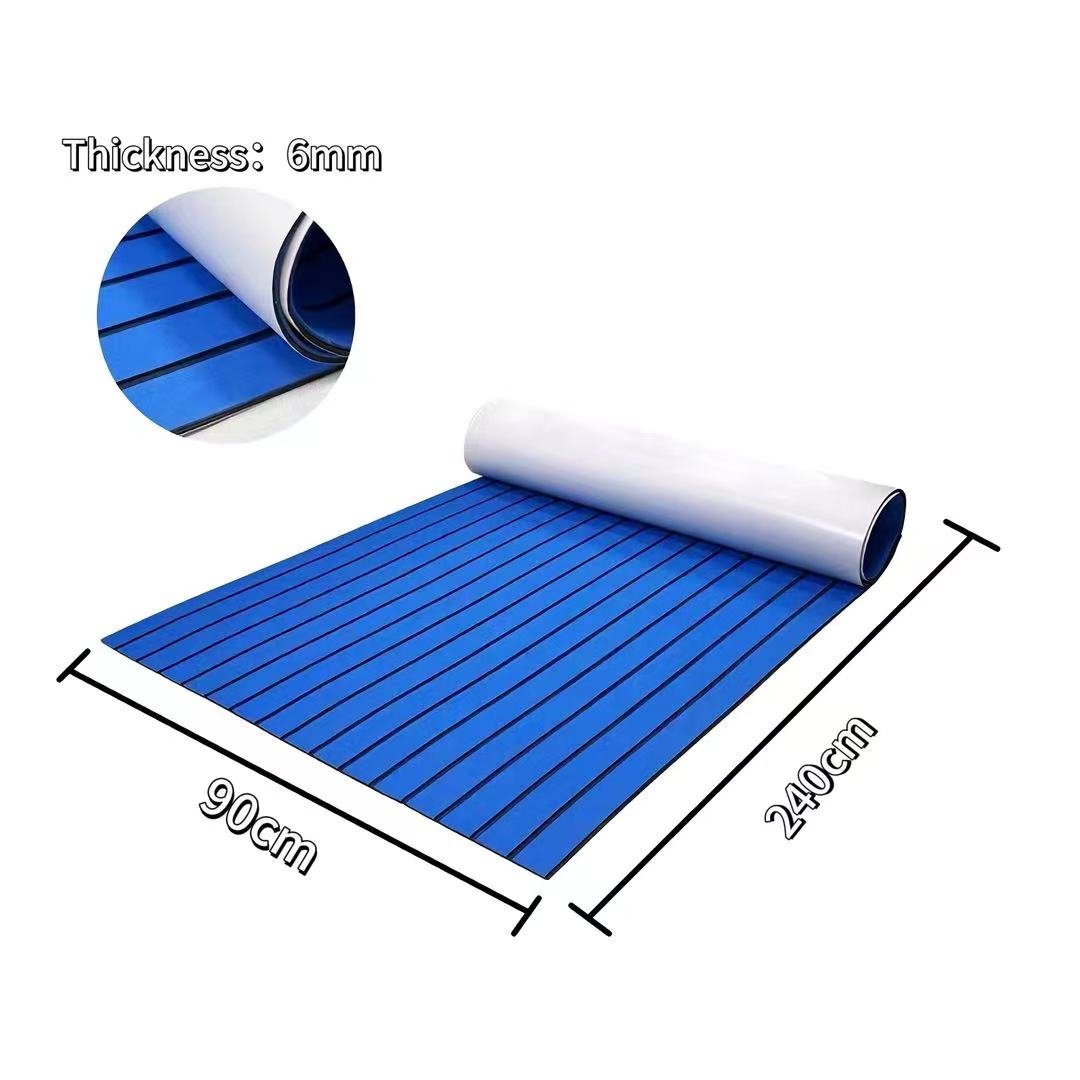 Durable EVA Synthetic Teak Brushed Outdoor Boat Yacht Decking Foam Carpet Waterproof Marine Foam Deck Covering for Multiple Uses