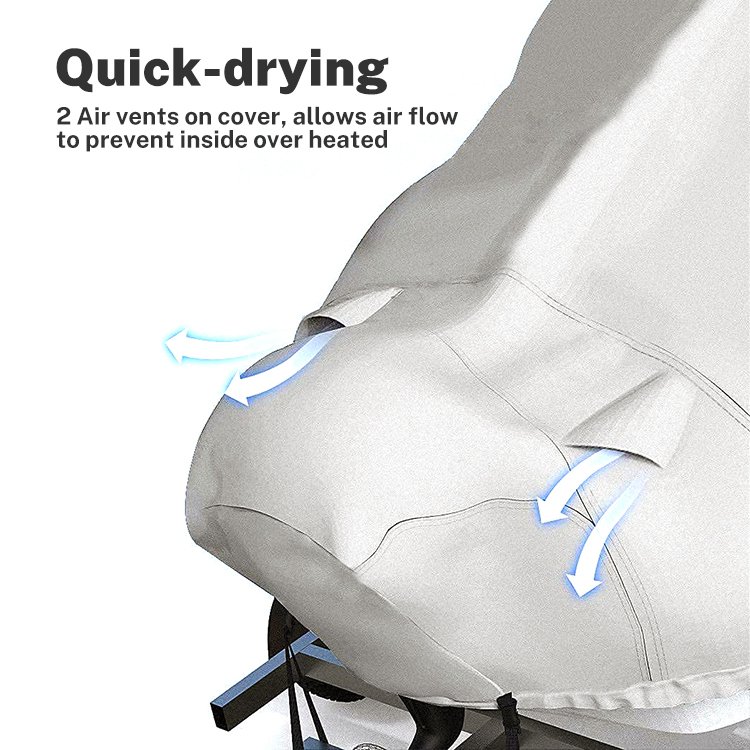 STARRYHEART Waterproof 600D Boat Cover Marine Grade Polyester Canvas Trailerable T-Top Boat Cover