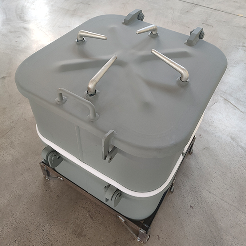 12V Aluminum Watertight Hatch Cover with Clips Ship Accessory