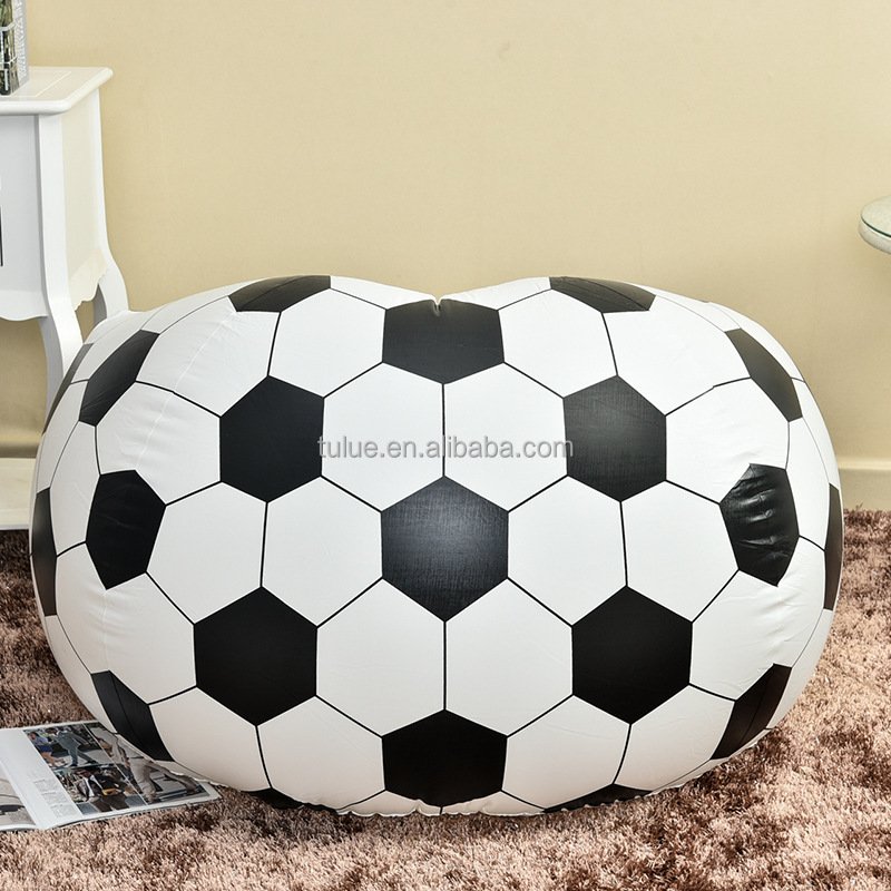 Sofa Inflatable Indoor Flocking Sofa Chair Self Football Inflatable Ball Shape Sofa
