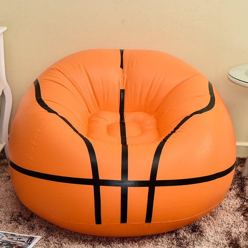 Sofa Inflatable Indoor Flocking Sofa Chair Self Football Inflatable Ball Shape Sofa