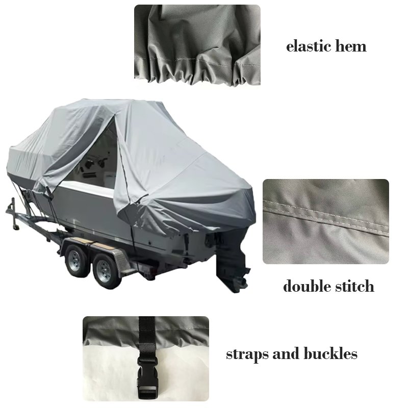 Wholesale High Quality Marine Grade Polyester Boat Shade Covers UV Proof Outdoor Boat Cover Waterproof