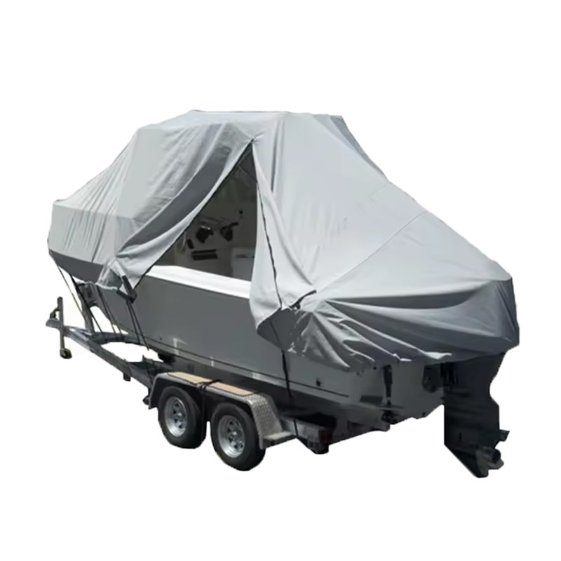 Wholesale High Quality Marine Grade Polyester Boat Shade Covers UV Proof Outdoor Boat Cover Waterproof
