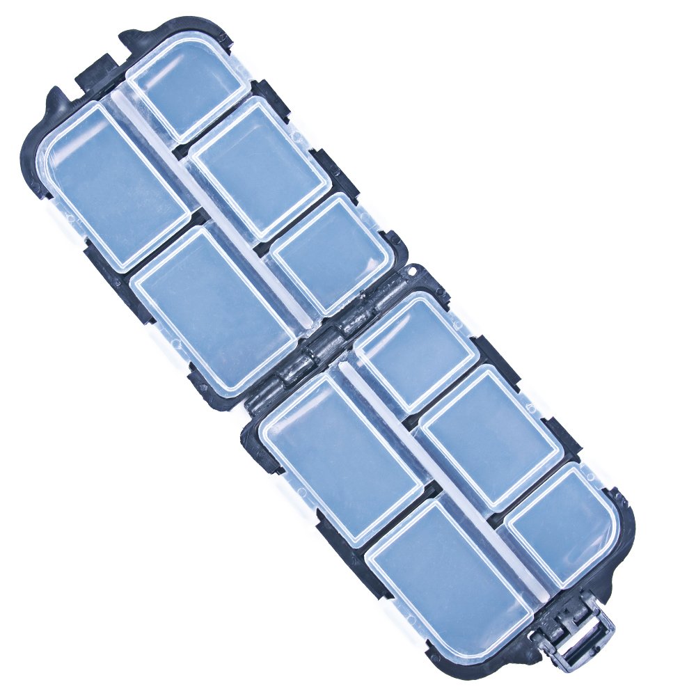 10 Compartments Tackle Plastic Storage Small Lure Case Mini Lure Beads Box Fishing Accessories Storage Fishing Lure Boxes