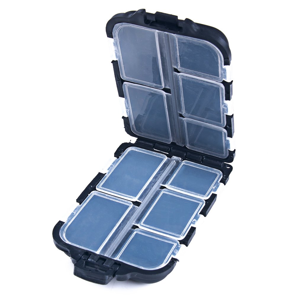 10 Compartments Tackle Plastic Storage Small Lure Case Mini Lure Beads Box Fishing Accessories Storage Fishing Lure Boxes