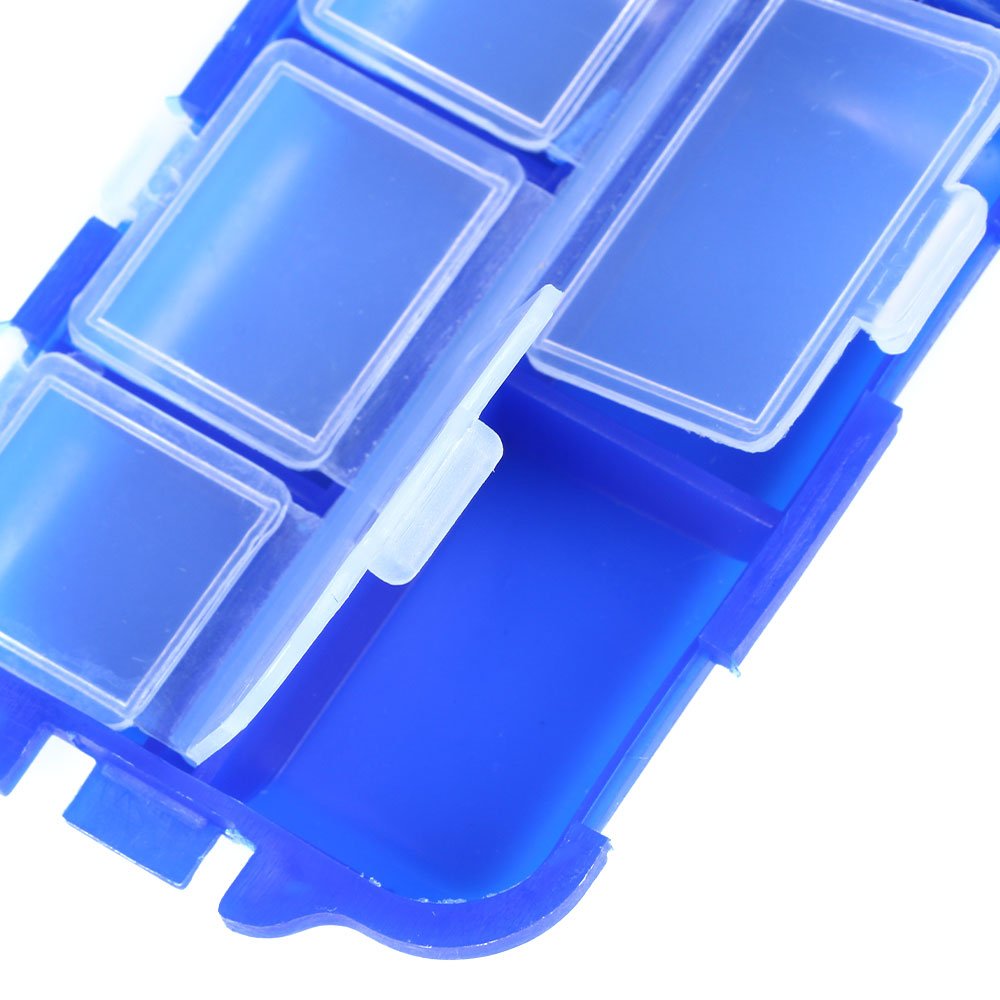 10 Compartments Tackle Plastic Storage Small Lure Case Mini Lure Beads Box Fishing Accessories Storage Fishing Lure Boxes