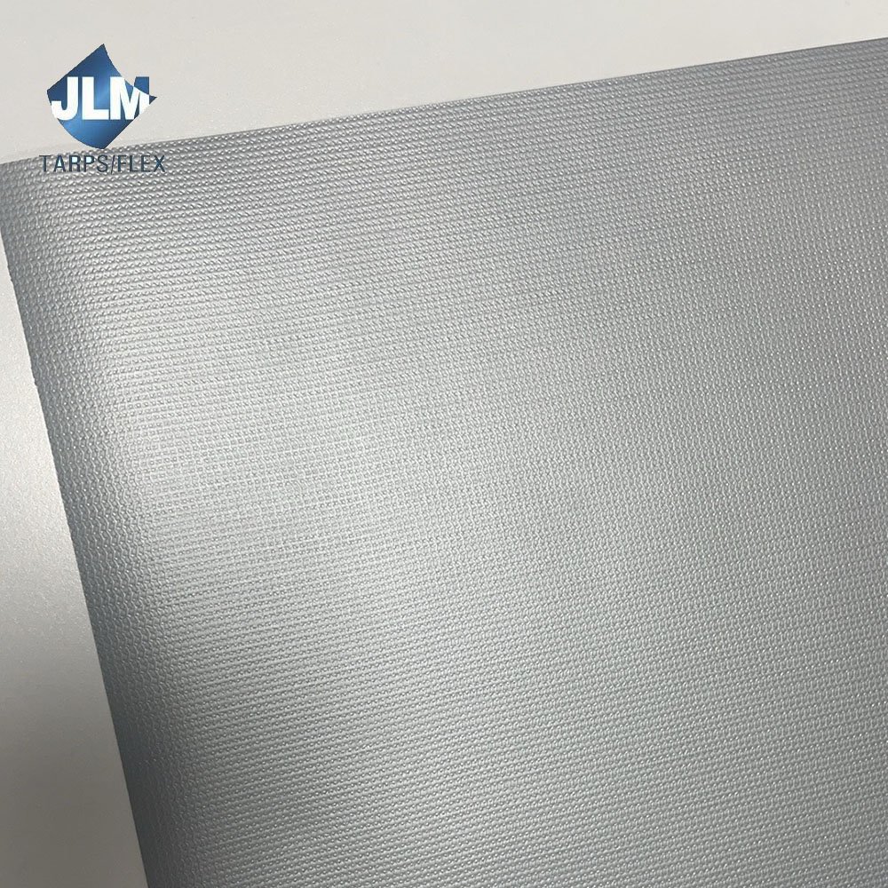 510gsm 520gsm White-gray Block Out Pvc Vinyl Tarpaulin Fabric for Tent Waterproof Canvas
