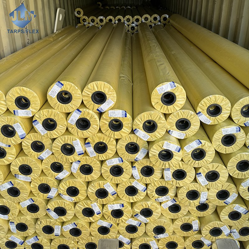 510gsm 520gsm White-gray Block Out Pvc Vinyl Tarpaulin Fabric for Tent Waterproof Canvas