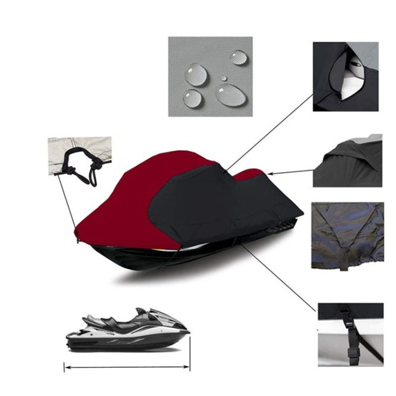 Customized Heavy Duty UV Resistant Cover Sun Protection Inflatable Boat Jetski Outdoor Use Sports Design Nylon Oxford PVC Option