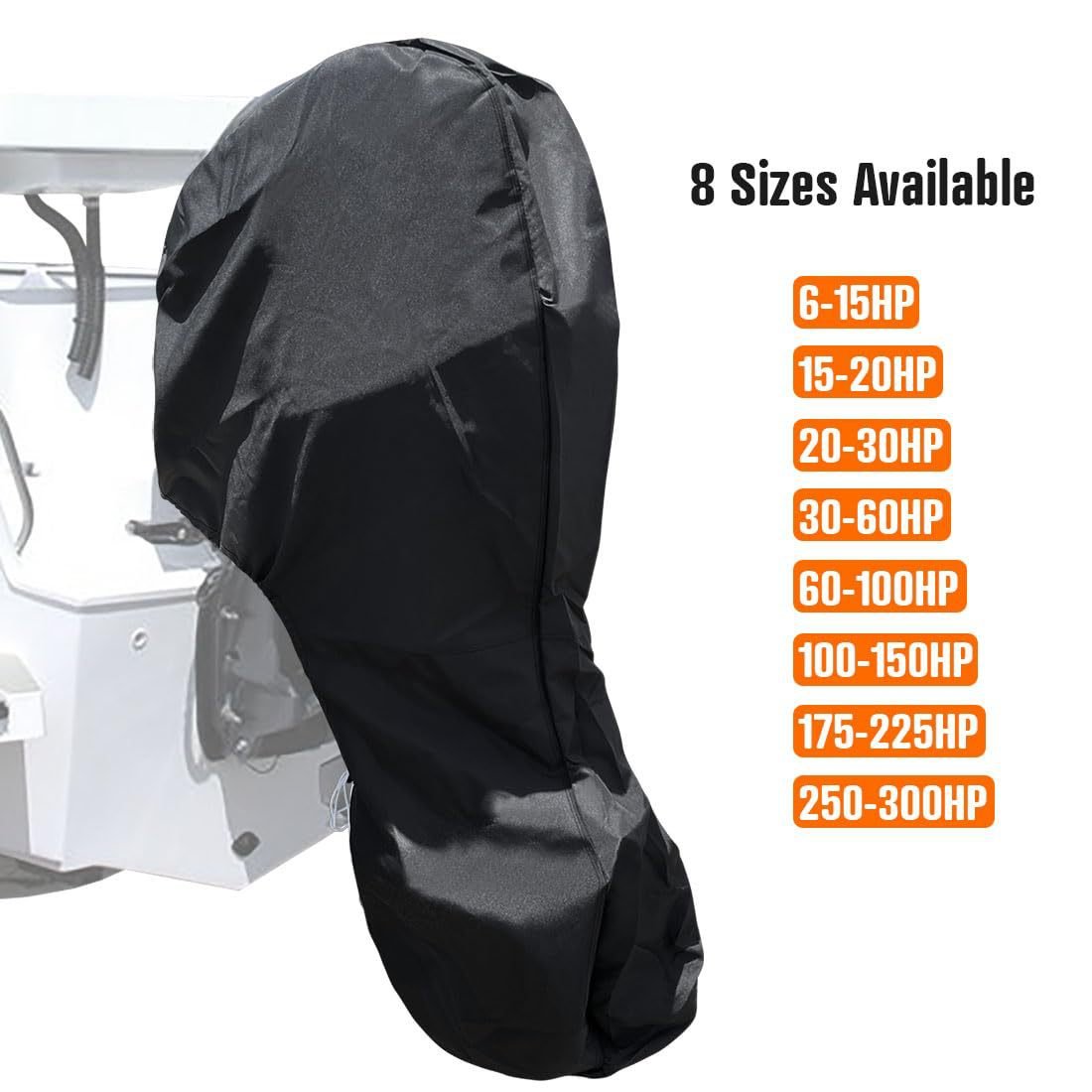 Waterproof Polyester Full Engine Boat Cover Premium Marine Cover for All Seasons