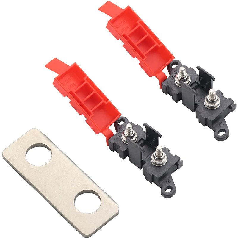 2 Way Midi Fuse Holders Car Audio Marine Boat Copper Fuse Block with Midi Fuses