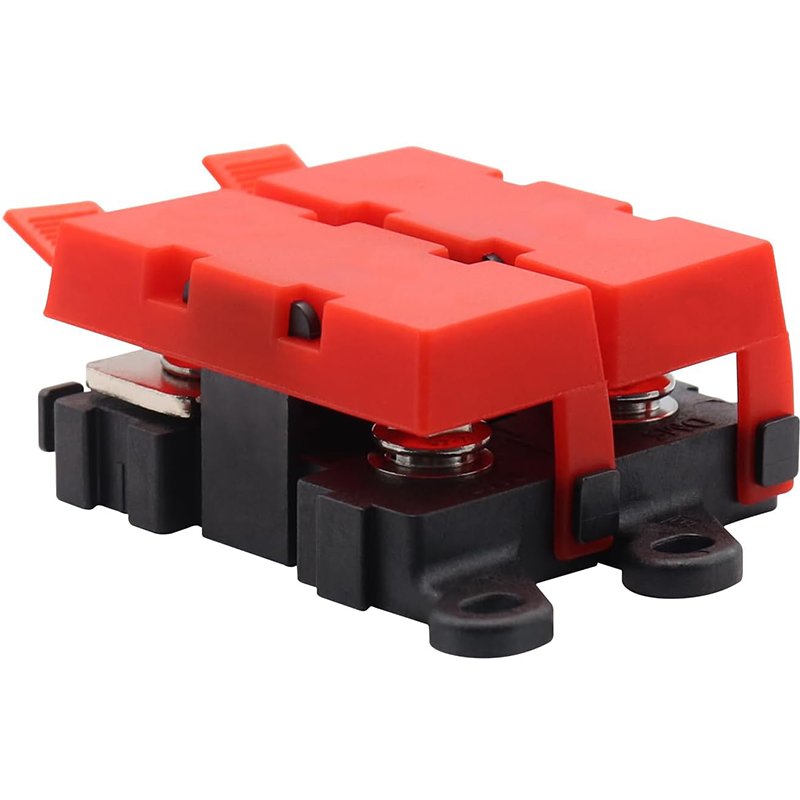 2 Way Midi Fuse Holders Car Audio Marine Boat Copper Fuse Block with Midi Fuses