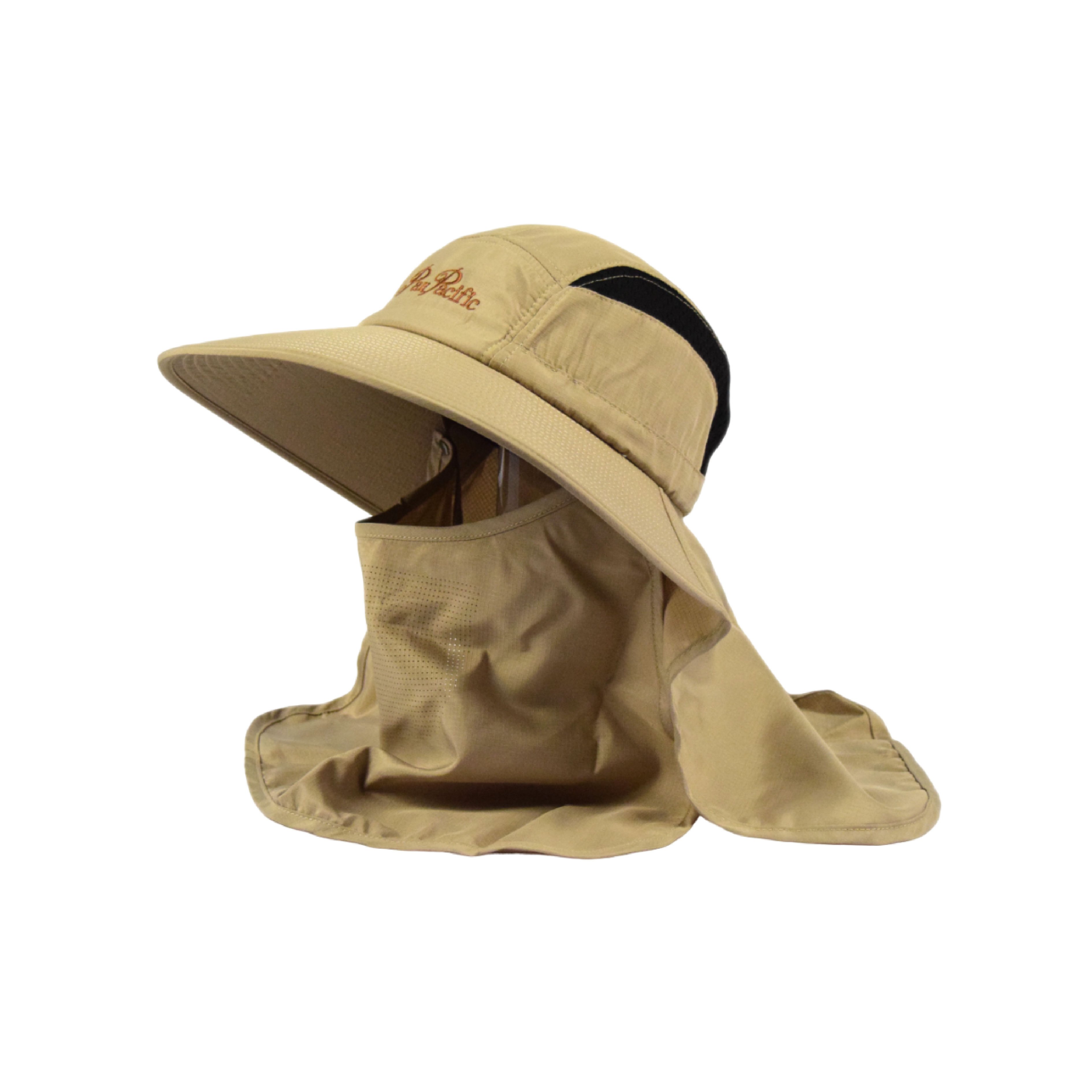 Adjustable Breathable Face Cover Hat Outdoor Hiking Trekking Hunting Camping Wide Brim Polyester Hat With Neck Flap