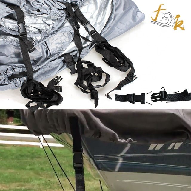 Factory Customized Heavy Duty Waterproof and UV Proof V-shaped Boat Cover 600D Oxford Cloth Boat Cover Machine General Yacht Cov