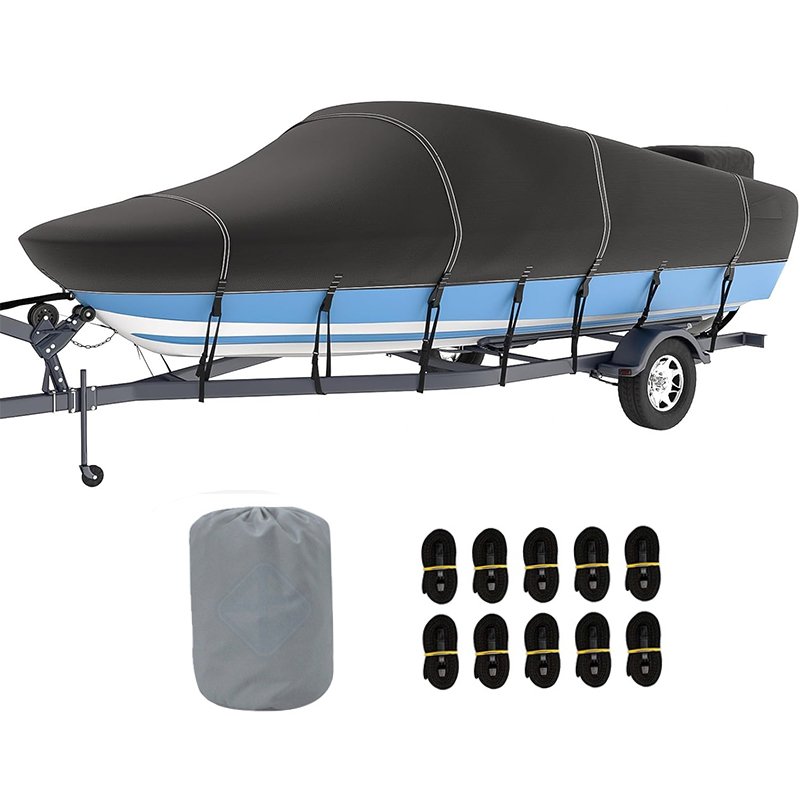 Customized Sizes Boat Cover Heavy Duty Oxford Waterproof and Anti UV Dustproof All Weather Protection Boat Cover