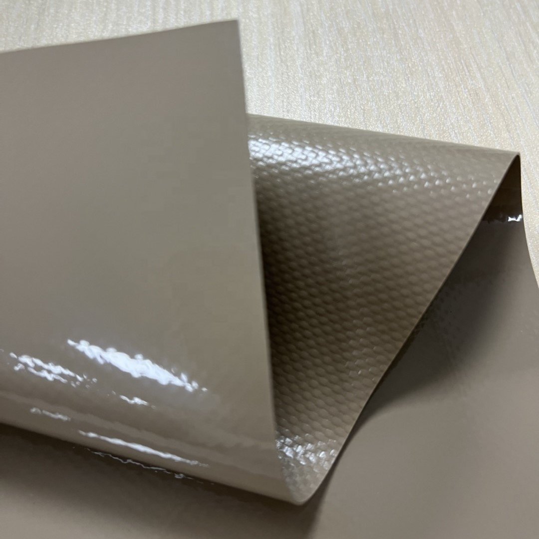 One Side Varnish PVC Awning Fabric 500gsm 550gsm 630gsm 650gsm 900gsm Tarpaulin Rolls