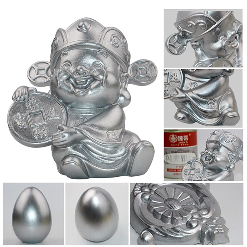 Strong Covering Power Sparkling Silver Paint Waterborne Silver Powder Paint Antirust