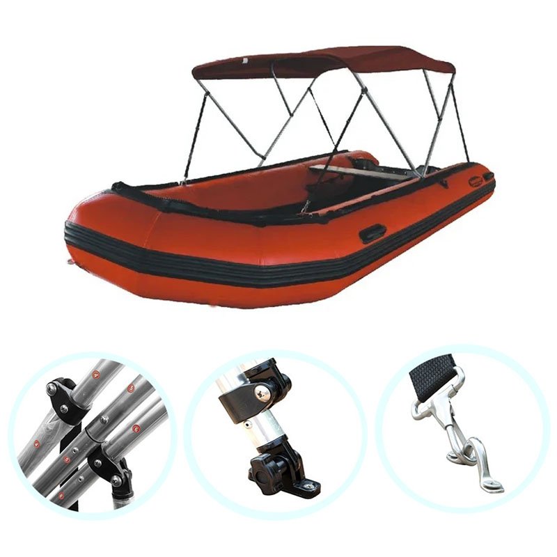 Boat Bimini Top Oxford Fabric 25mm Aluminum Alloy Tube Boat Cover Canopy for Boat