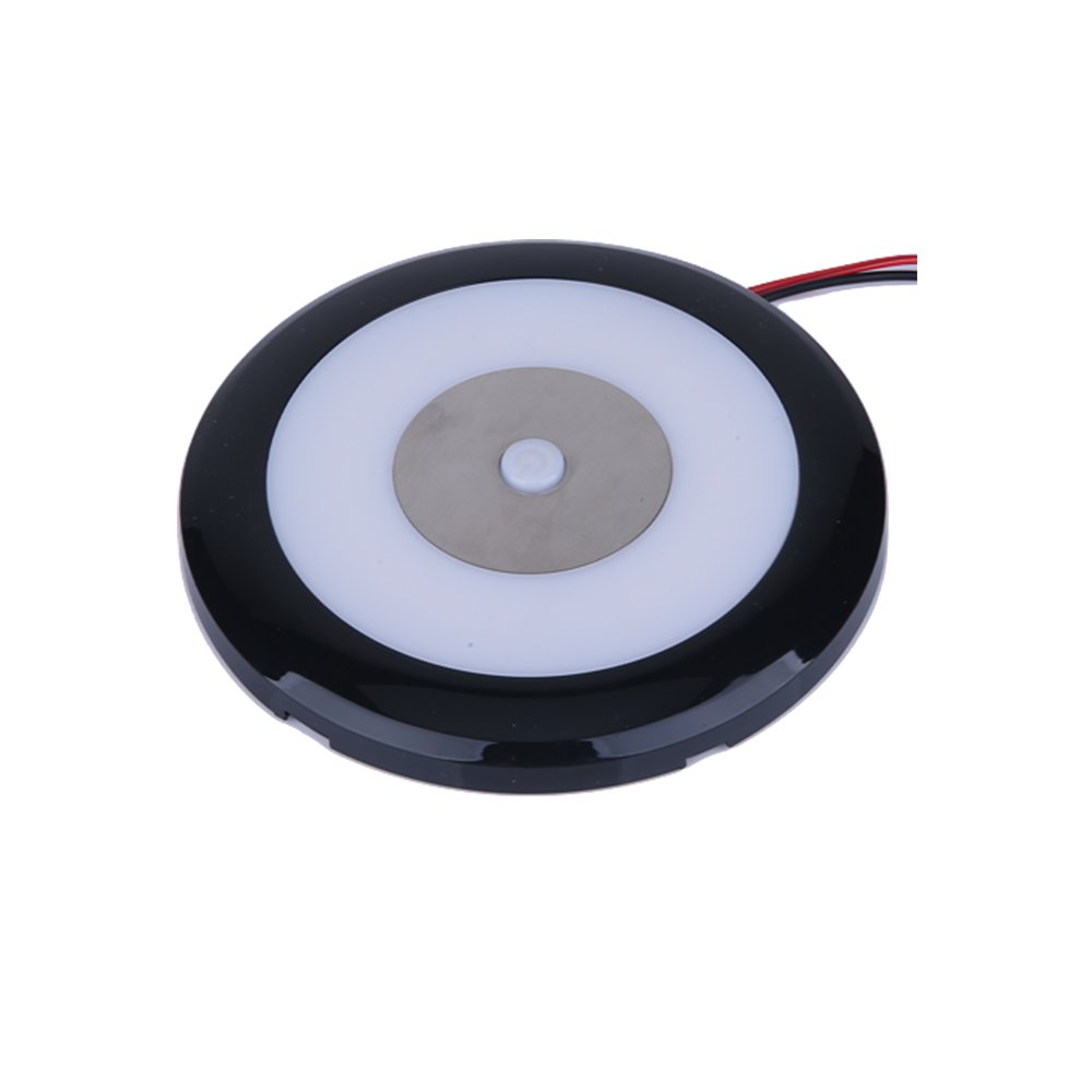 DC10-30V Dual Color Optional Frosted Cover Soft Light Dome Light Camping RV Interior Lights Ceiling Lamp for Boat Motorhome