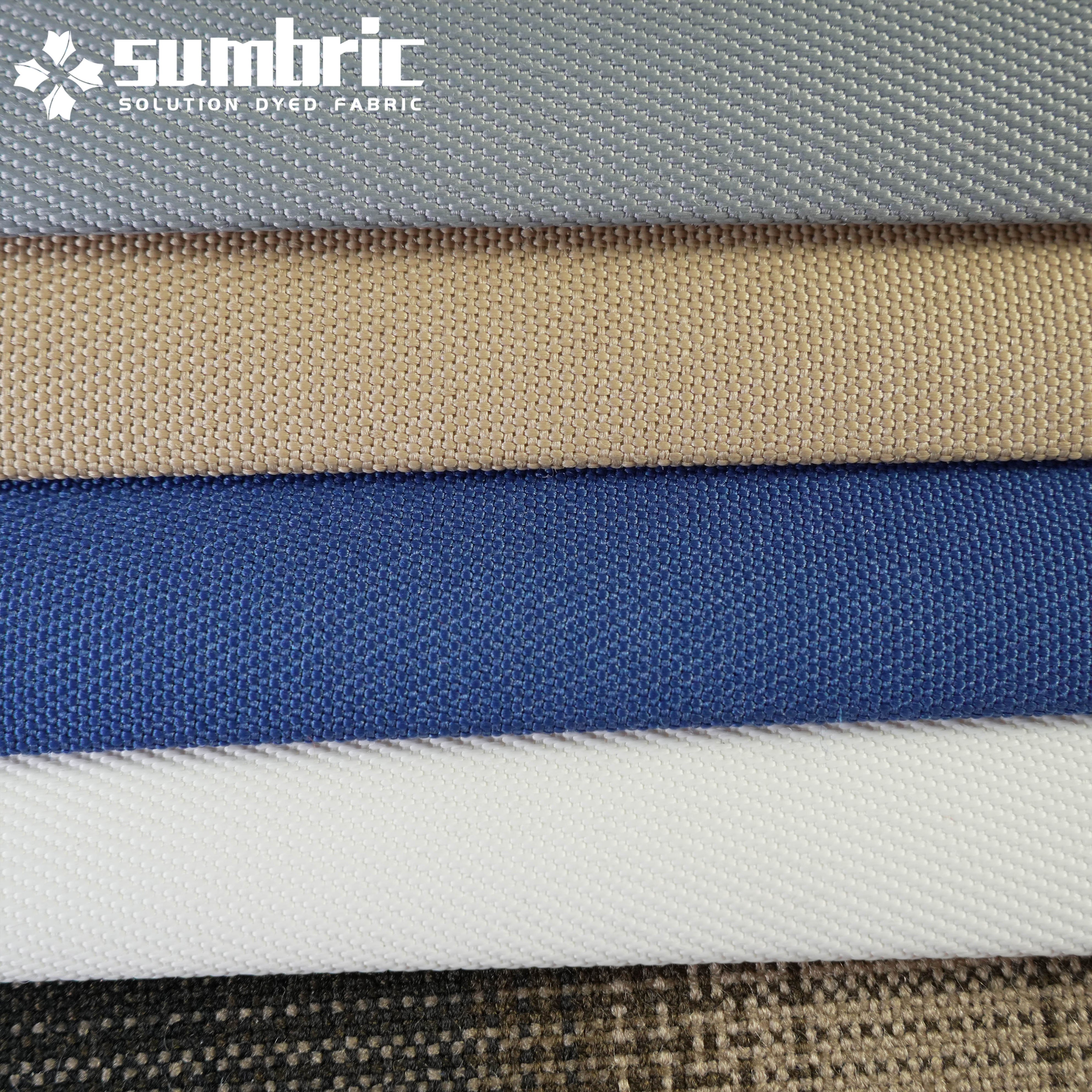 Sumbric Factory Direct Sales Outdoor Solution Dyed Polyester Fabric Mildew Resistant Pu Waterproof Boat Cover Fabric