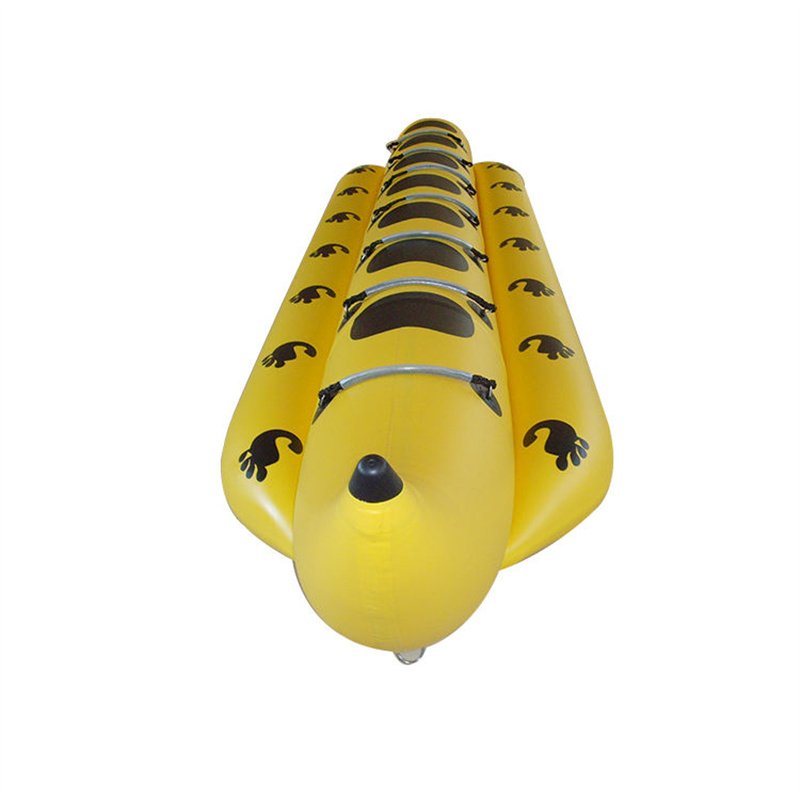 HIFUN Customized Inflatable Banana Towable Tubes for Boat Banana Boat 6 Seaters Double Tube