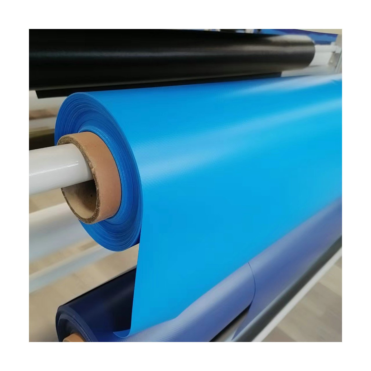 Sijiatex 900gsm Black Out Flame Retardant Pvc Vinyl Fabric for Truck Container Cover