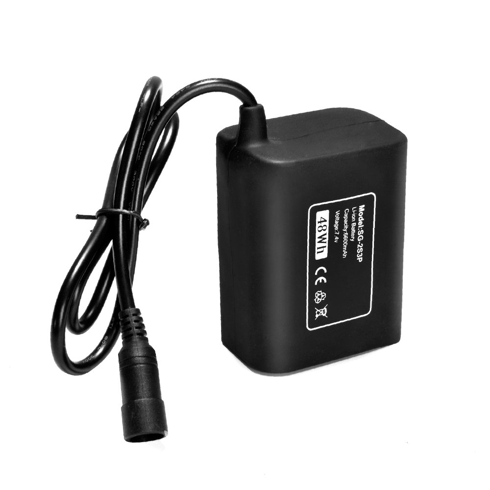 High Power 6600mAh 18650 Rechargeable Waterproof Battery Pack