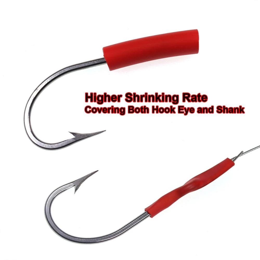 3X High Quality Saltwater Fishing Shrinking Tube Carp Sea Fishing Rig Shrink Tubes Hook Shank Eye Protecting Cover
