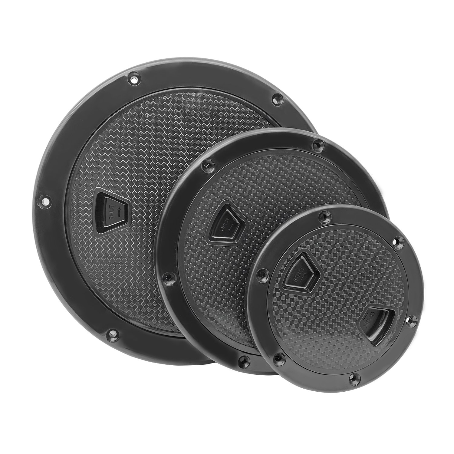 ABS Marine Round Inspection Deck Hatch Cover Tight Screw Out White Anti-corrosive Access Deck Plate for Boat