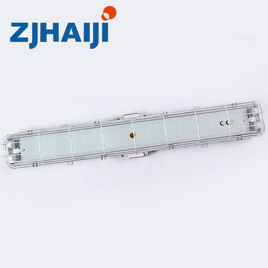 ZJHAIJI Brand Marine Fluorescent Pendant Light With Emergency and Mesh Cover JCY43-2EF