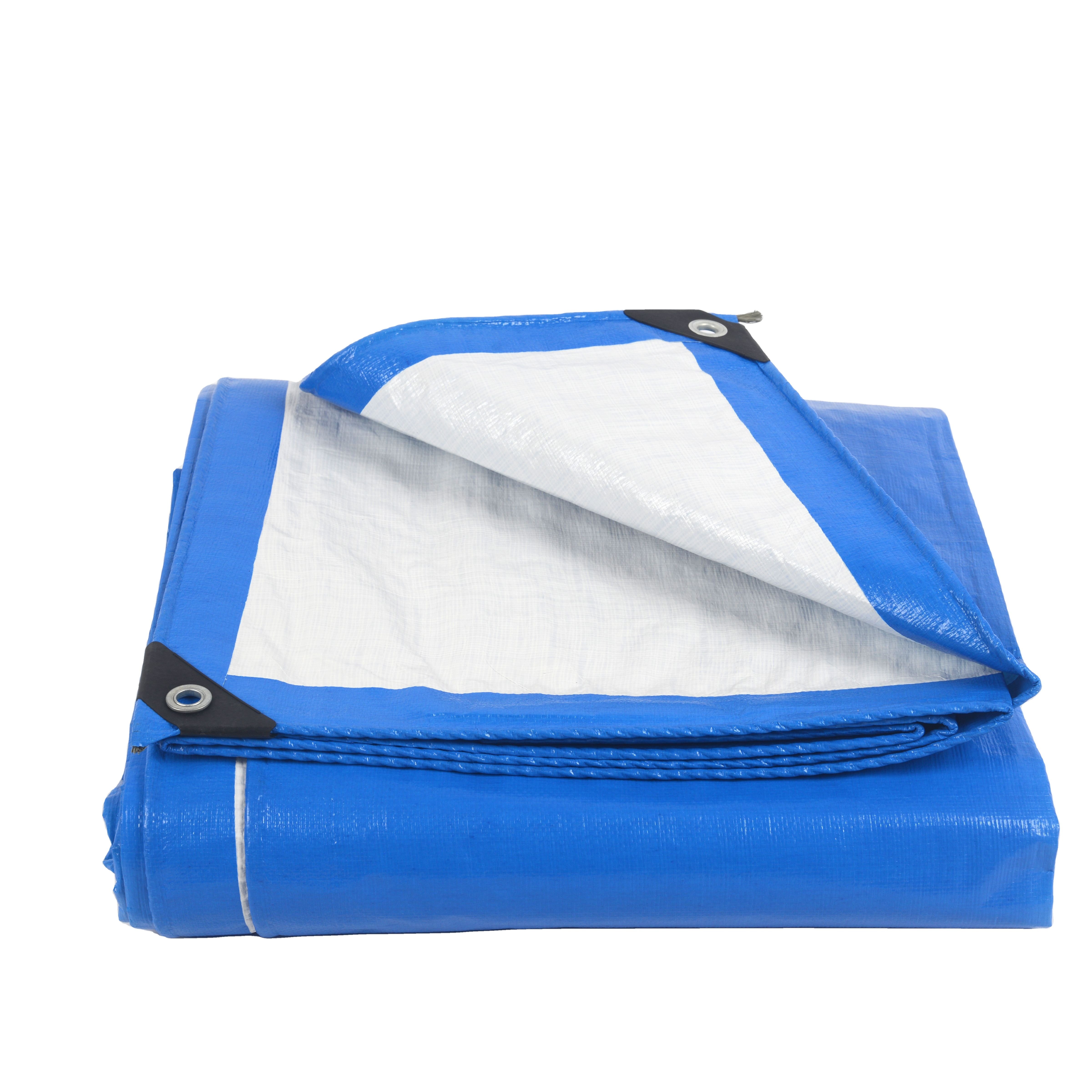Tarps Heavy Duty Waterproof Tarpaulin Covers Green Coating Tarp 90Gsm Pe Tarp